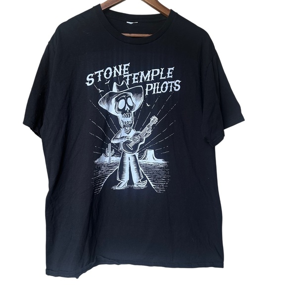 🎸 Stone Temple Pilots Graphic Band Tee | Skeleton Cowboy - Picture 1 of 5